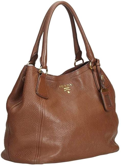 prada purse brown tasle|brown leather prada handbag.